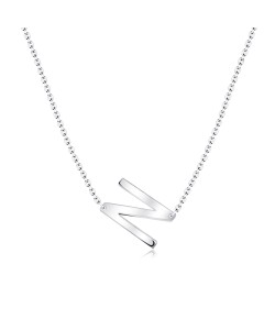 Letter N Silver Necklace SPE-5528